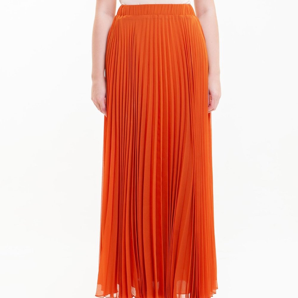 MAXI PLEATED SKIRT